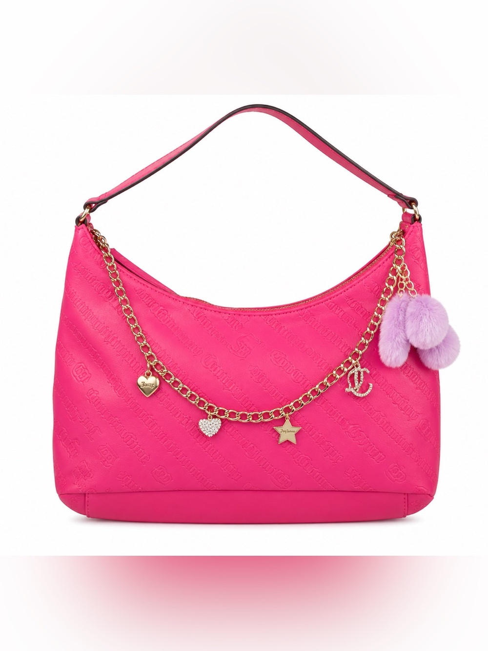 Iconic‎ Juicy Couture shoulder bag in a bold hot pink